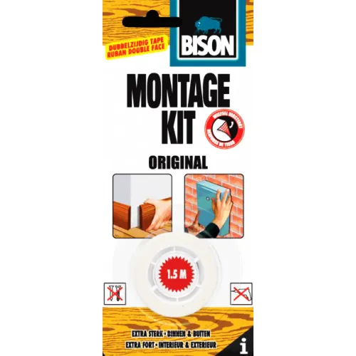 Bison Montage kit dubbelzijdig tape